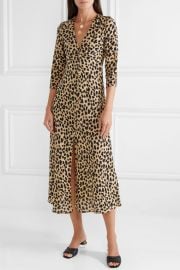 Katie leopard-print dress by Rixo London at Net A Porter